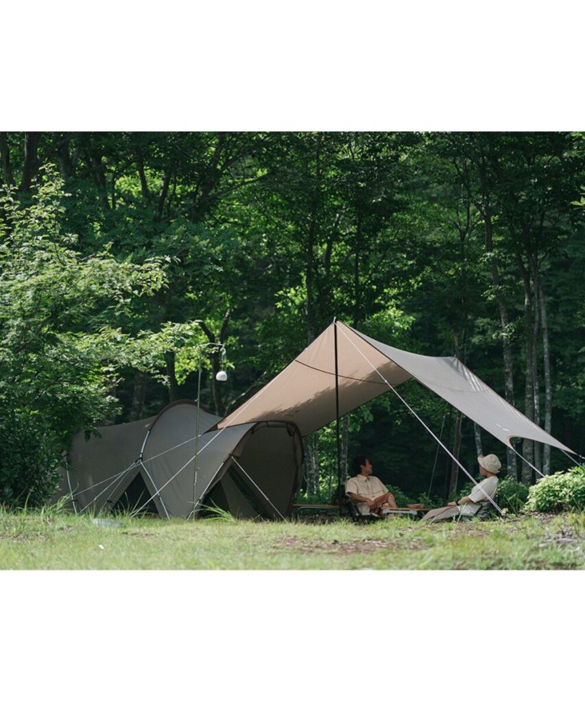 ランドネストドームMテントタープセット全景